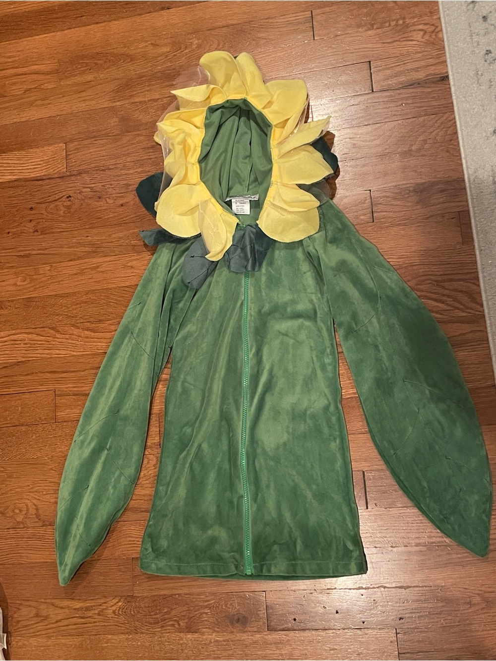 Green and Yellow Sunflower Kids Costume Jacket- Small